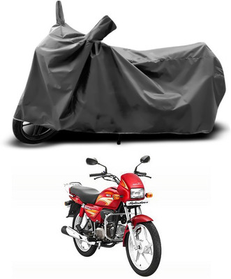 SEBONGO Two Wheeler Cover for Hero(Splendor Plus, Grey)