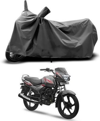 SEBONGO Two Wheeler Cover for TVS(Star City Plus, Grey)