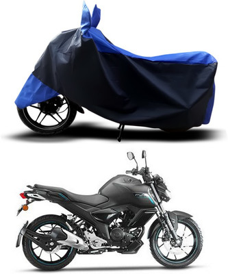 ANTHUB Two Wheeler Cover for Yamaha(FZ-S FI, Blue, Black)