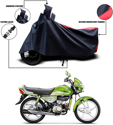 ANTHUB Two Wheeler Cover for Hero(HF Deluxe Eco, Red)