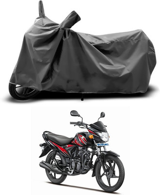 SEBONGO Waterproof Two Wheeler Cover for Suzuki(Hayate, Grey)