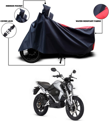 SEBONGO Two Wheeler Cover for Revolt(RV 300, Red, Blue)