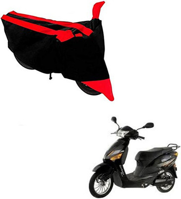 RPSENTTERPR Waterproof Two Wheeler Cover for Hero(Electric Zippy, Black, Red)