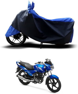 SEBONGO Two Wheeler Cover for TVS(Star City Plus, Blue)
