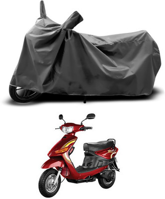 SEBONGO Waterproof Two Wheeler Cover for Indus(Yo Spark, Grey)