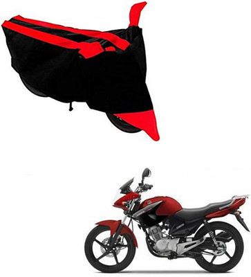 RPSENTTERPR Two Wheeler Cover for Yamaha(YBR 125, Black, Red)
