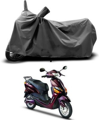 SEBONGO Waterproof Two Wheeler Cover for Hero(Electric Optima, Grey)