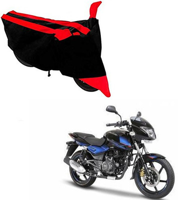 RPSENTTERPR Waterproof Two Wheeler Cover for Bajaj(Pulsar 150 DTS-i, Black, Red)