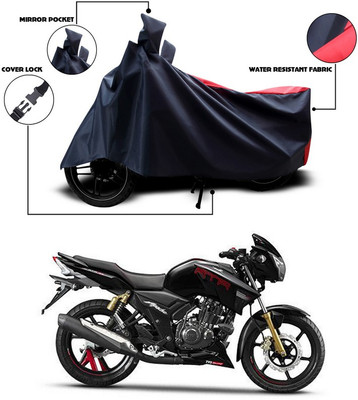 SEBONGO Two Wheeler Cover for TVS(Apache RTR 180, Grey)