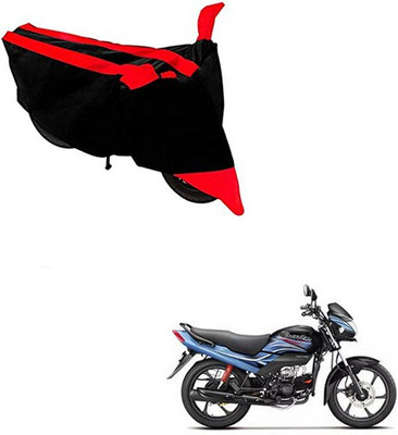 RPSENTTERPR Waterproof Two Wheeler Cover for Honda(Passion Pro, Black, Red)