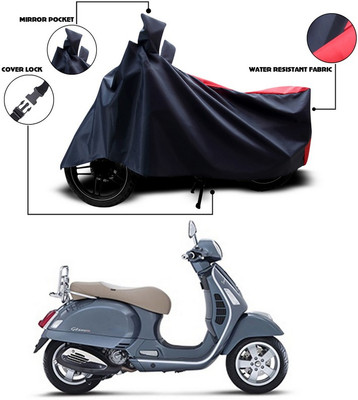 ANTHUB Two Wheeler Cover for Vespa(Vespa, Red)