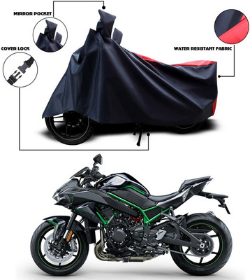 SEBONGO Two Wheeler Cover for Kawasaki(Blue, Red)