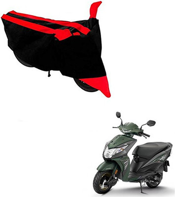 RPSENTTERPR Waterproof Two Wheeler Cover for Honda(Deo, Black, Red)