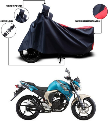SEBONGO Two Wheeler Cover for Yamaha(FZ-S FI, Red, Black)