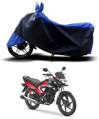 ANTHUB Two Wheeler Cover for Honda(Dream Yuga, Blue)