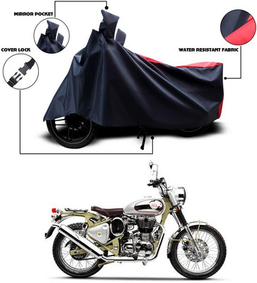 SEBONGO Waterproof Two Wheeler Cover for Royal Enfield(Bullet Trials 500, Multicolor)