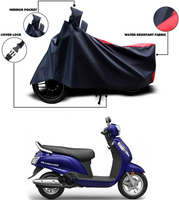 SEBONGO Two Wheeler Cover for Suzuki(Access 125, Red, Blue)