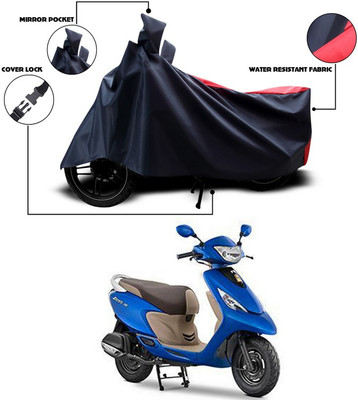SEBONGO Two Wheeler Cover for TVS(Zest, Blue, Red)