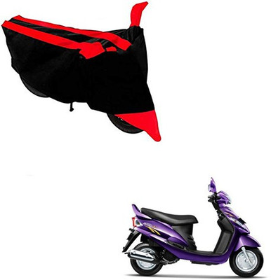 RPSENTTERPR Two Wheeler Cover for Mahindra(Rodeo RZ, Black, Red)