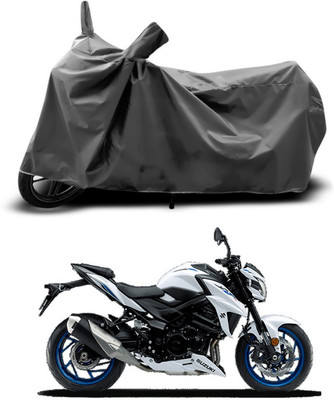 ANTHUB Two Wheeler Cover for Suzuki(GSX, Grey)