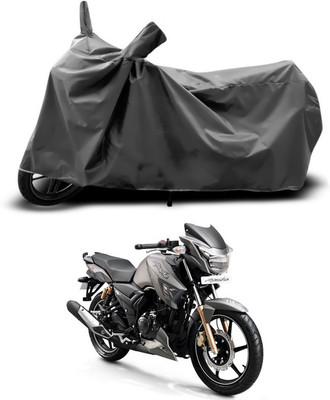 SEBONGO Two Wheeler Cover for TVS(Apache RTR 180, Grey)