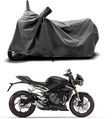 SEBONGO Waterproof Two Wheeler Cover for Triumph(Grey)