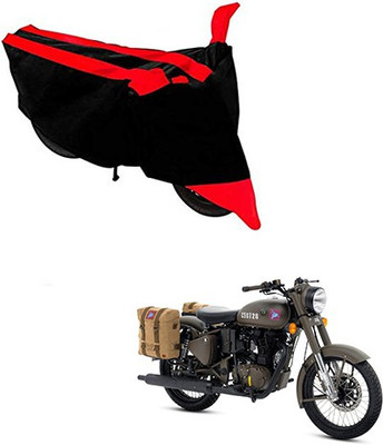 RPSENTTERPR Two Wheeler Cover for Royal Enfield(Classic 500, Black, Red)