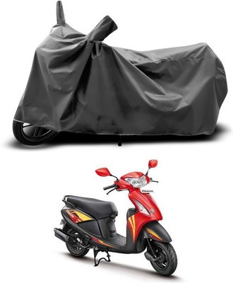 SEBONGO Waterproof Two Wheeler Cover for Hero(Pleasure, Grey)