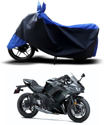 ANTHUB Two Wheeler Cover for Kawasaki(Ninja, Blue)