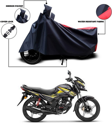 SEBONGO Two Wheeler Cover for Honda(CB Shine SP, Red, Black)