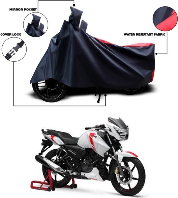 ANTHUB Two Wheeler Cover for TVS(Apache RTR 160 4V, Red)