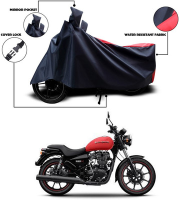 SEBONGO Waterproof Two Wheeler Cover for Royal Enfield(Thunderbird 350, Blue, Red)