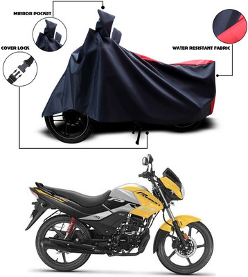 SEBONGO Two Wheeler Cover for Hero(Passion Pro TR, Red, Black)