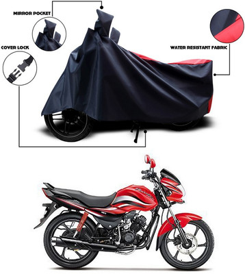 SEBONGO Two Wheeler Cover for Hero(Passion Pro TR, Red, Black)