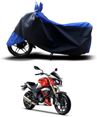 SEBONGO Two Wheeler Cover for Mahindra(Mojo, Blue, Black)