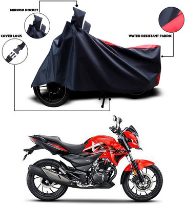 SEBONGO Two Wheeler Cover for Hero(Xtreme 200R, Red, Black)