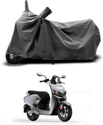 SEBONGO Two Wheeler Cover for 22Motors(Flow, Grey)