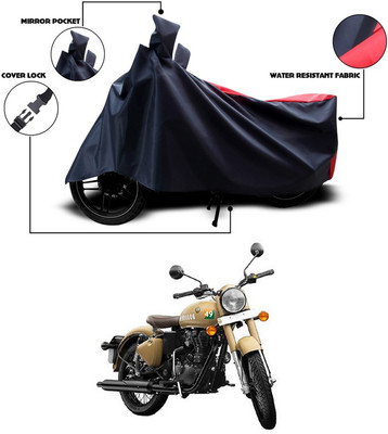 ANTHUB Two Wheeler Cover for Royal Enfield(Classic 350, Red)