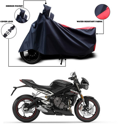 SEBONGO Two Wheeler Cover for Triumph(Red, Blue)