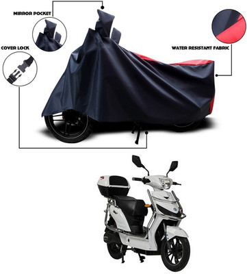 SEBONGO Two Wheeler Cover for Avon(Red, Black)