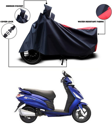 SEBONGO Two Wheeler Cover for Hero(Maestro Edge, Red, Black)