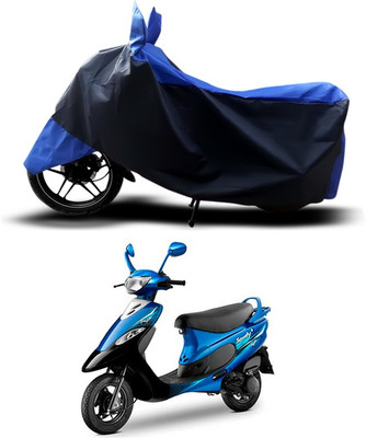 SEBONGO Two Wheeler Cover for TVS(Scooty Pep+, Blue)