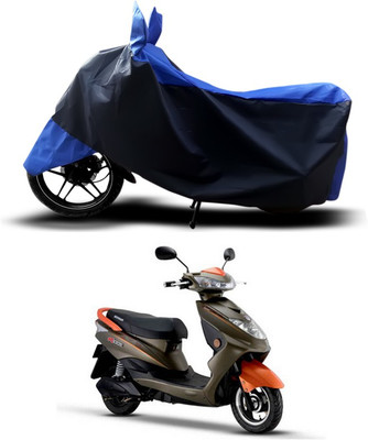 AUTOCAD Waterproof Two Wheeler Cover for Okinawa(Ridge, Blue)
