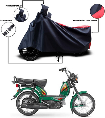 ANTHUB Two Wheeler Cover for TVS(XL 100, Red)
