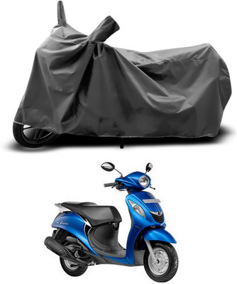 SEBONGO Two Wheeler Cover for Yamaha(Fascino, Grey)