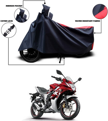SEBONGO Two Wheeler Cover for Suzuki(Gixxer SF, Grey)