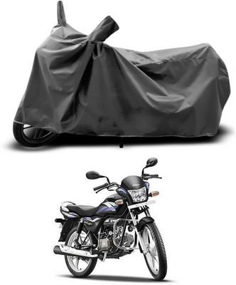 SEBONGO Two Wheeler Cover for Hero(Splendor Pro, Grey)