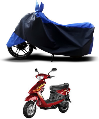 SEBONGO Two Wheeler Cover for Indus(Yo Spark, Blue)