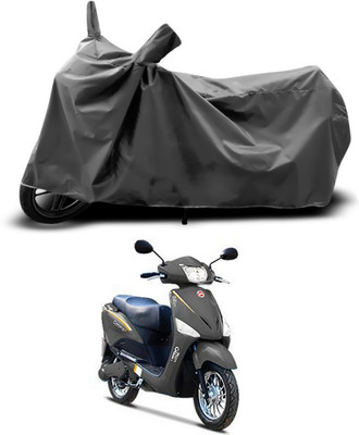 SEBOMGO Waterproof Two Wheeler Cover for Hero(Electric Optima, Grey)
