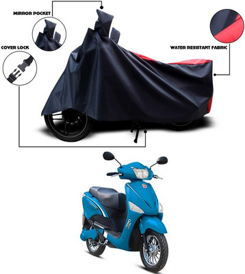 SEBONGO Two Wheeler Cover for Hero(Electric Optima, Blue, Red)